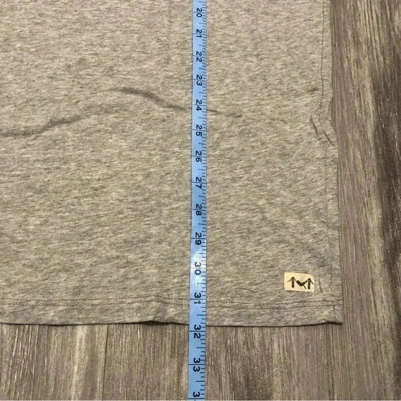 Marine Layer Signature Crew T-Shirt Mens Size 2XLarge Gray Short Sleeve - Picture 2 of 6